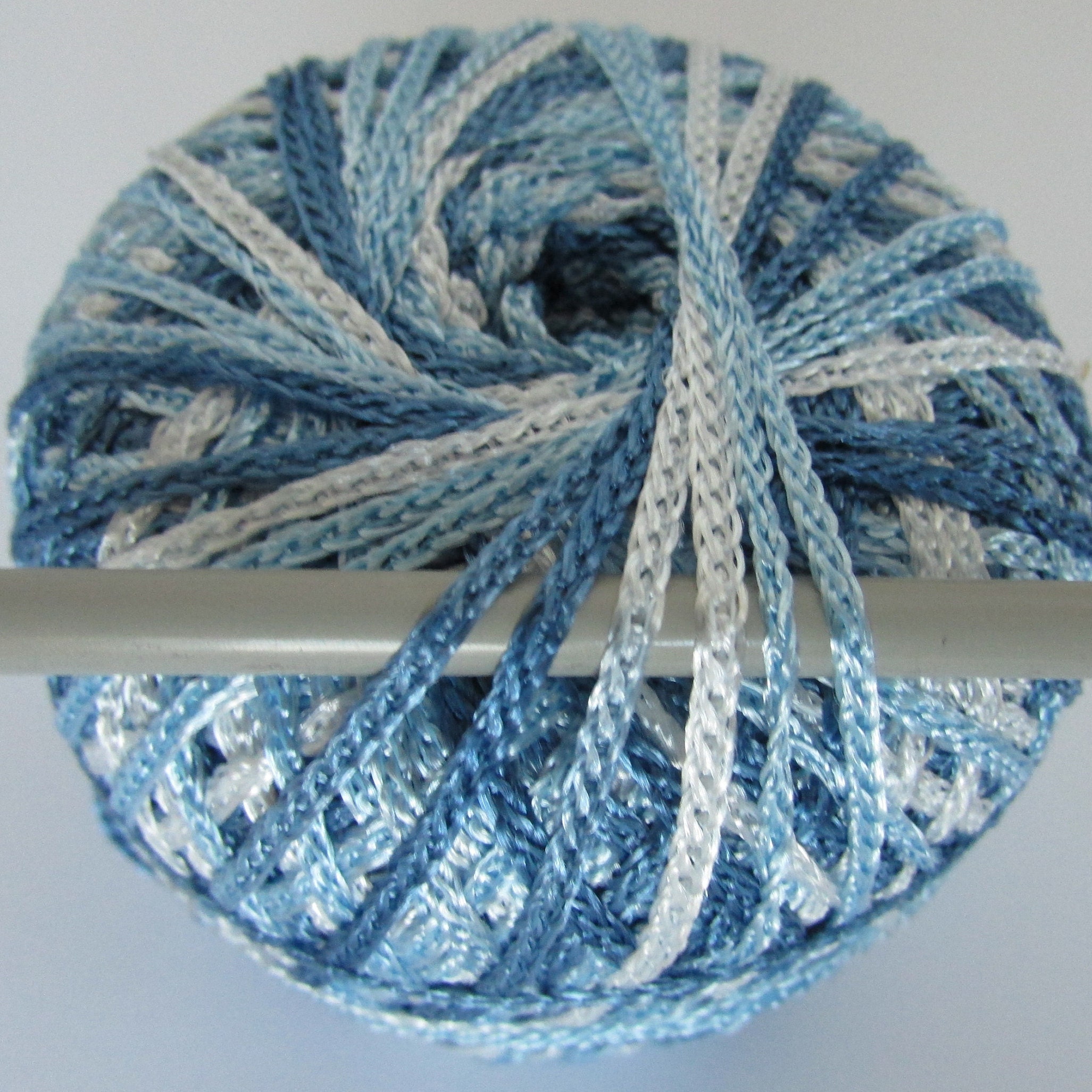 Tape yarn for knitting and crochet summer thin sheen yarn Etsy