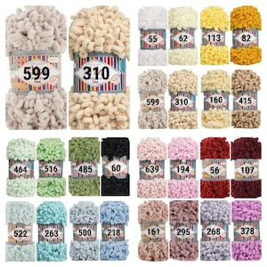 Alize Puffy Fine chunky yarn for blankets and knittind, soft modern bulky yarn, finger knits yarn