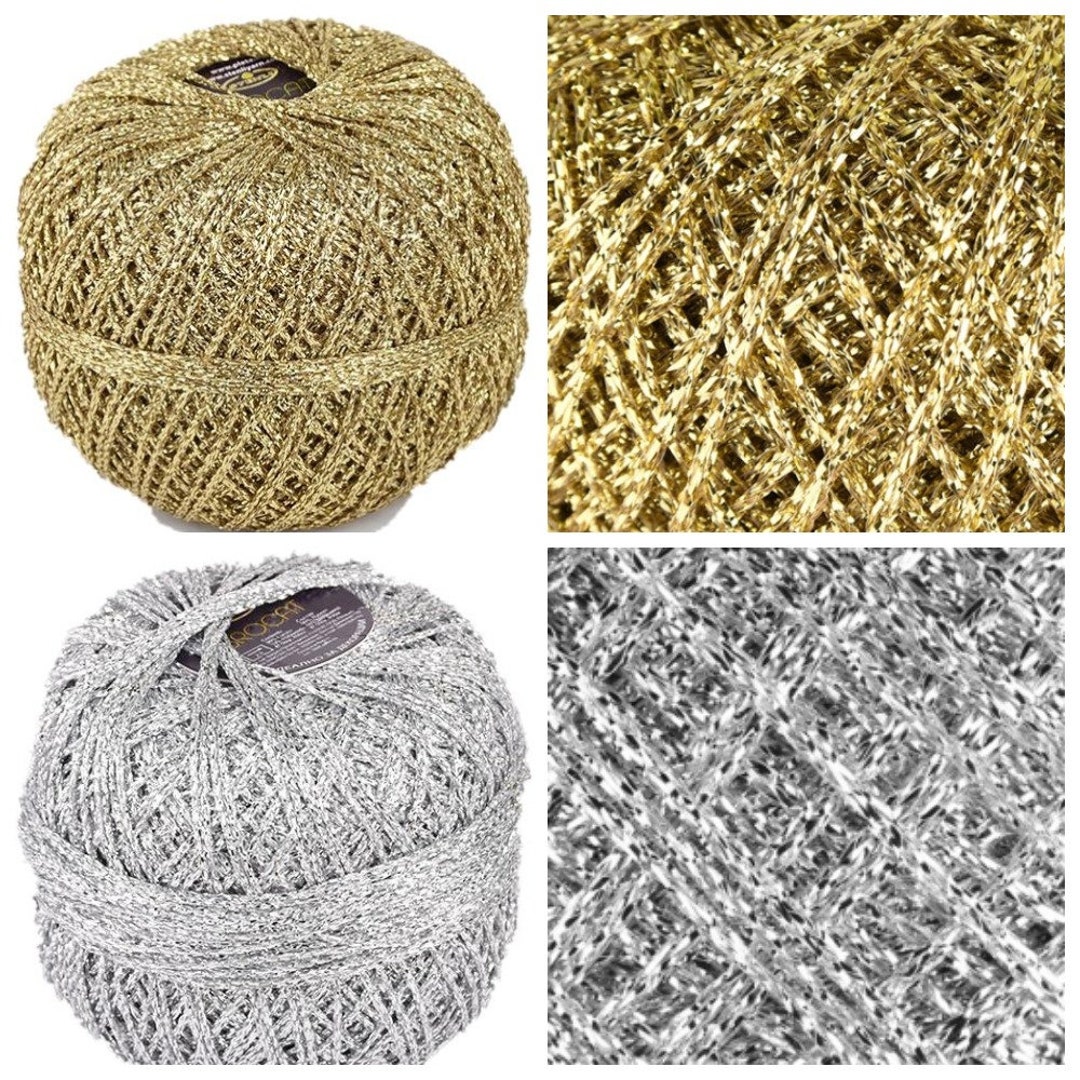 Extra Soft Eyelash Yarn, Metallic Art Eyelash Yarn, Embellishment Yarn,  Shimmer Fancy Threads for Decoration, Shimmer Thread 