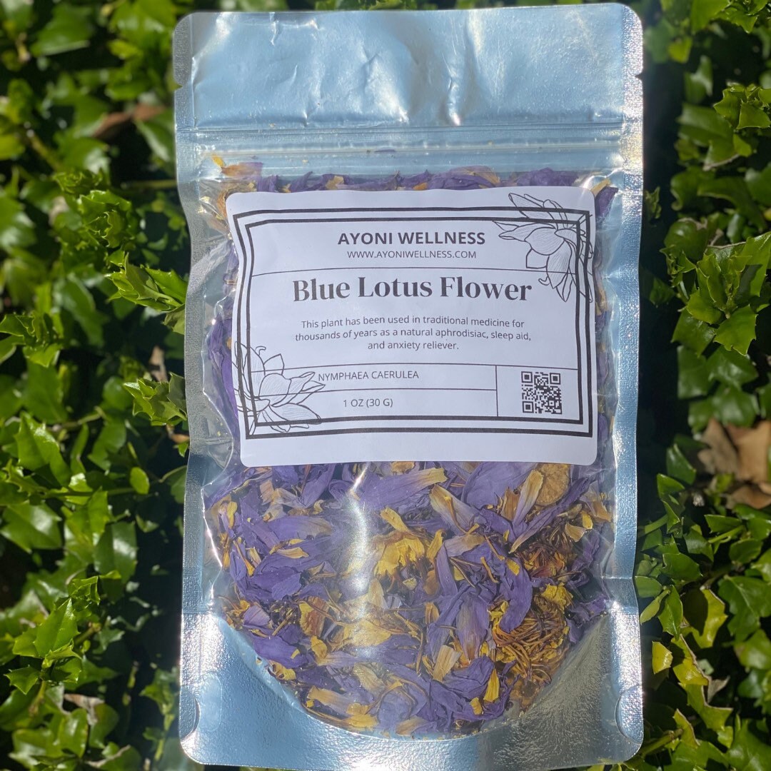 Premium Blue Lotus Flower Nymphaea Caerulea All Natural Etsy