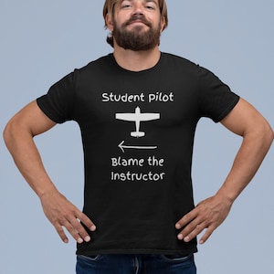 Student Pilot Graphic Tee, Aviation Enthusiast Shirt, Avgeek Gift, Pilot Training T-Shirt