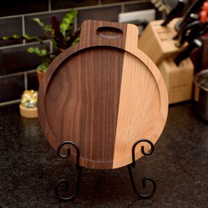 Hard Wood Trivet for Resting Pots. Cherry and Walnut Wood with Cork. Perfect Chef Gift.