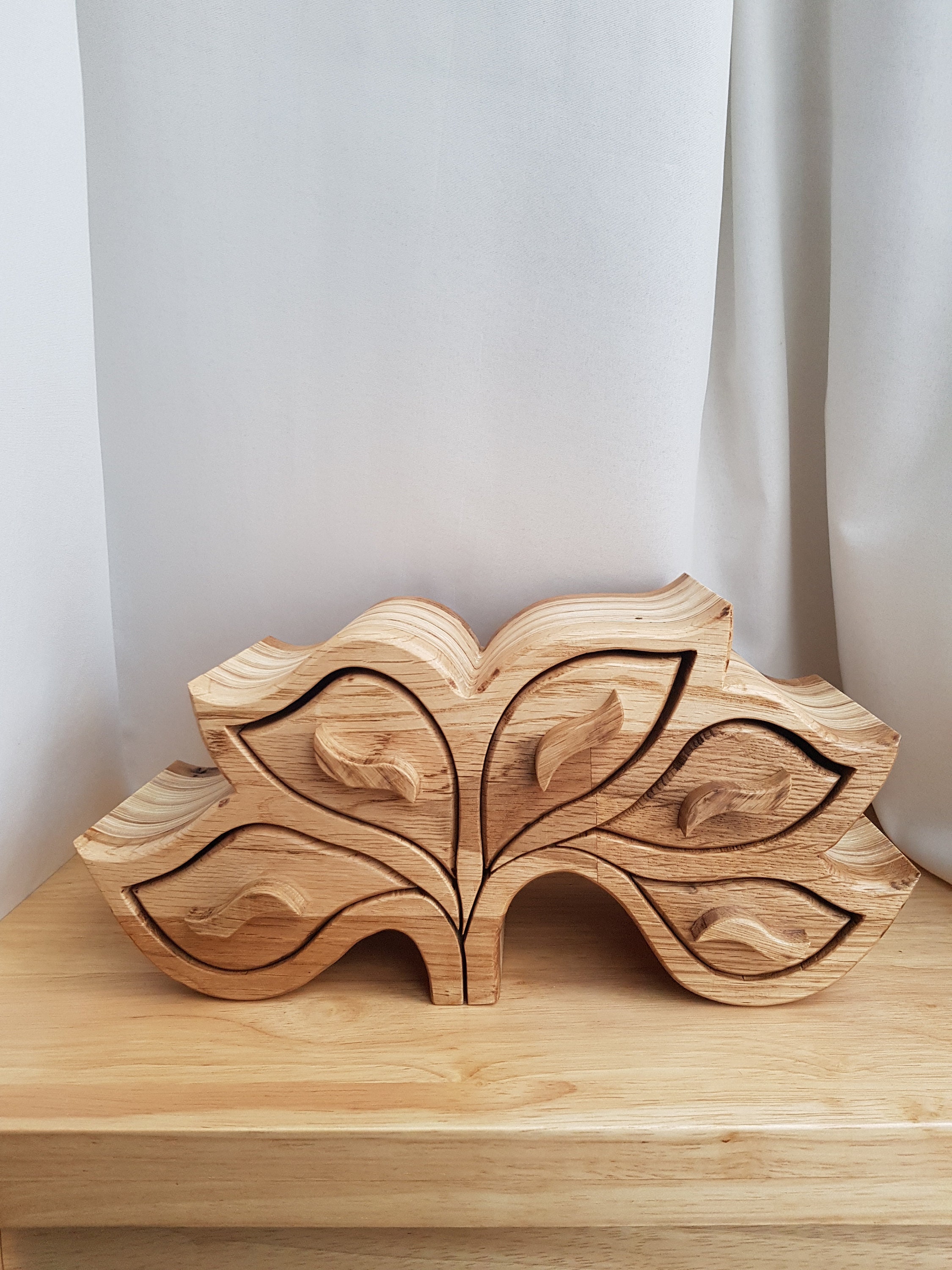 Leaf Wooden Jewellery Box, Bandsaw Boxes - Etsy UK
