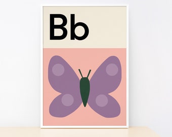 Butterfly - Alphabet print