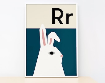 Rabbit - Alphabet print