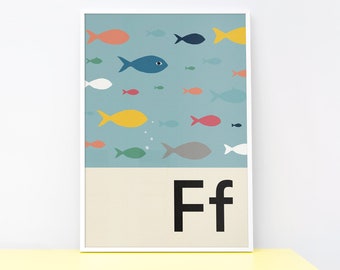 Fish - Alphabet print