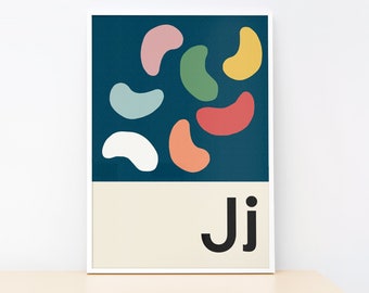Jellybeans - Imprimé alphabétique