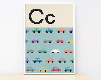 Cars - Alphabet Print