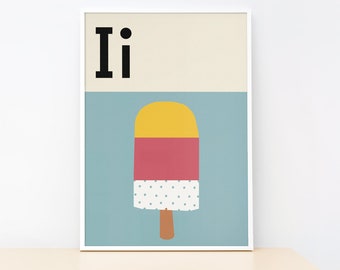 Ice-Lolly - Alphabet print