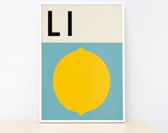 Lemon - Alphabet print