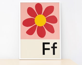 Flower - Alphabet print