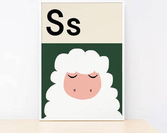 Sheep - Alphabet print