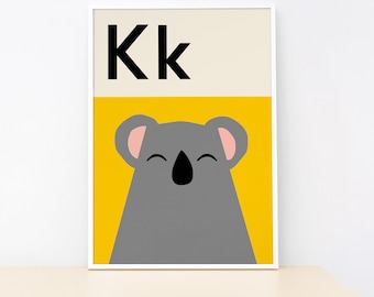 Koala - Alphabet print