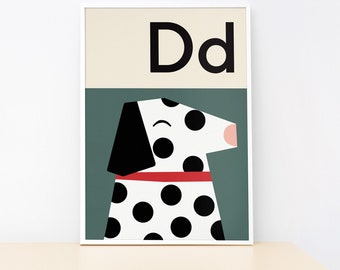 Dog - Alphabet print