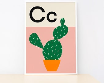 Cactus - Alphabet Print