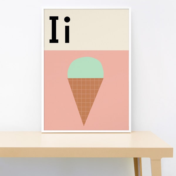 Ice Cream- Alphabet print