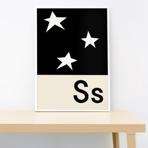 Stars Alphabet print image 1