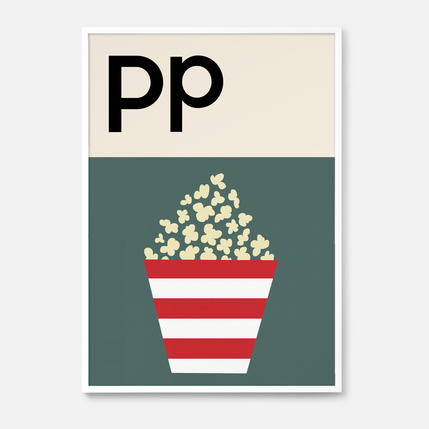 Popcorn Alphabet Print Etsy