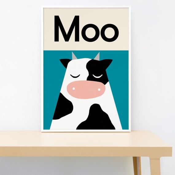 Buy Moo Animal Sounds Print Online in India - Etsy Buy Moo Animal Sounds Print Online in India - Etsy