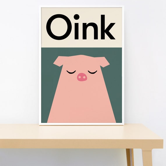 Buy Oink Animal Sounds Print Online in India - Etsy Buy Oink Animal Sounds Print Online in India - Etsy