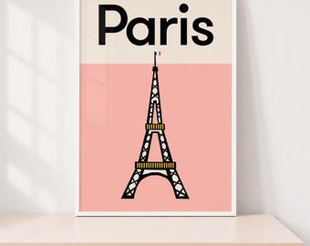 Paris City Print, Kids Nursery Wall Art