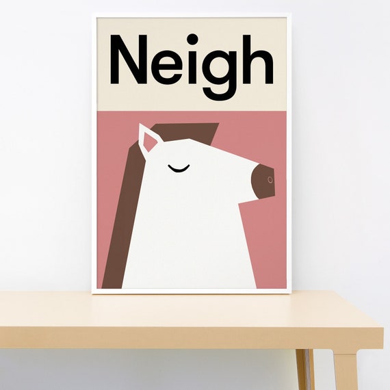 Buy Neigh Animal Sounds Print Online in India - Etsy Buy Neigh Animal Sounds Print Online in India - Etsy