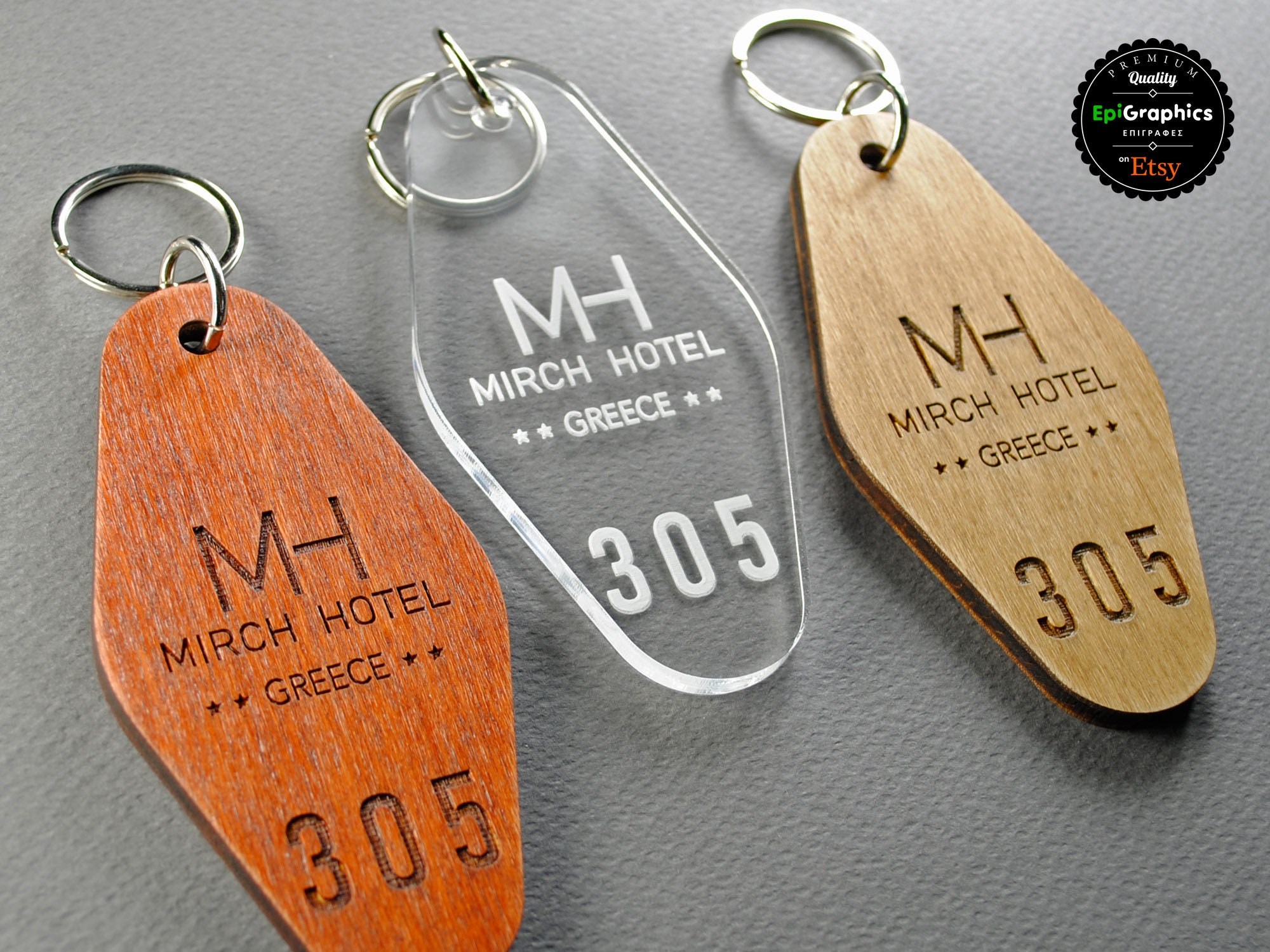 Personalized Key Tag for Hotels Keychain With Your Logo and Etsy