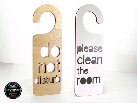 Minimal Design Door Hanger Sign do Not Disturb Please - Etsy