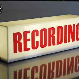 Recording decorative sign / Recording Acrylic Lightbox
