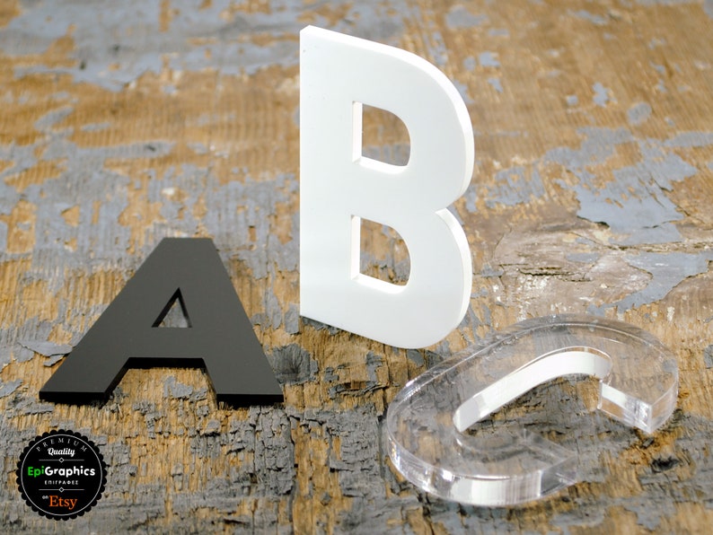 Acrylic Letters and Numbers 3mm / 5mm / 10mm Etsy