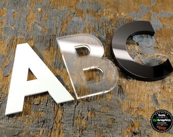 Acrylic Letters and Numbers 3mm / 5mm / 10mm