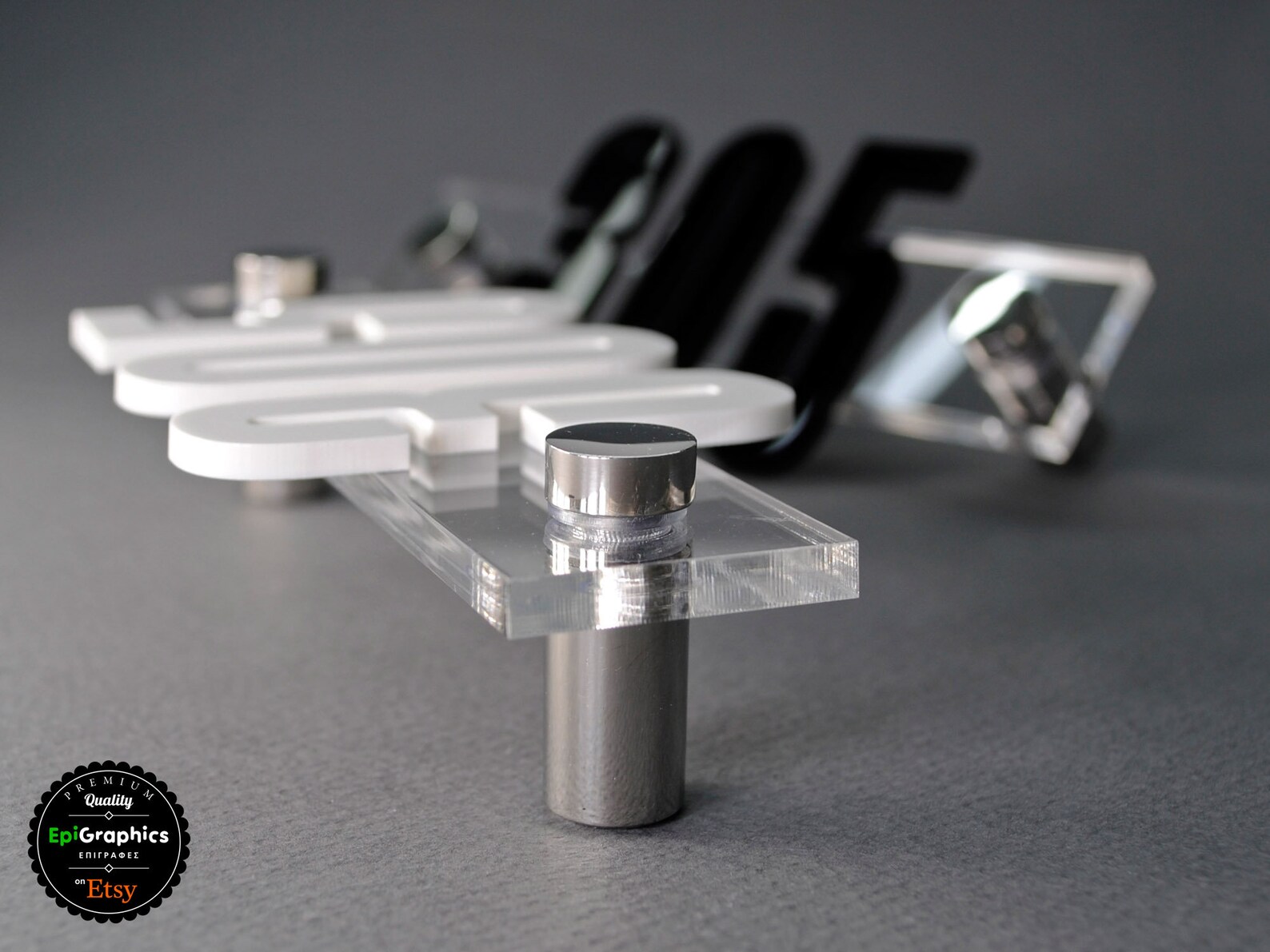 Acrylic Sign With Wall Spacers for Hotel Signage Room Number Etsy