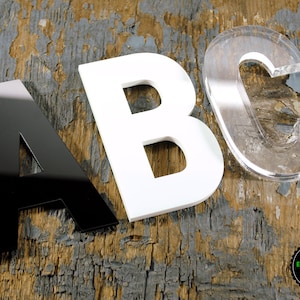 Letras y Números Acrílicos 3mm / 5mm / 10mm