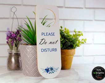 Set of 3 Door Hanger Signs "Do Not Disturb made of PVC