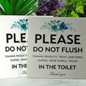 Ne pas tirer la chasse d'eau - Panneau de toilettes