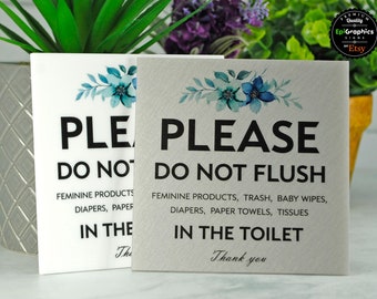 Do not flush - Toilet sign