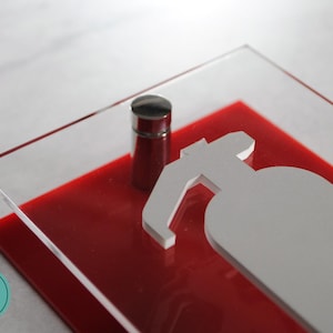 Luxury 3D Reflective Fire Extinguisher Sign with Metal Standoffs | Premium Acrylic Safety Signage image 7