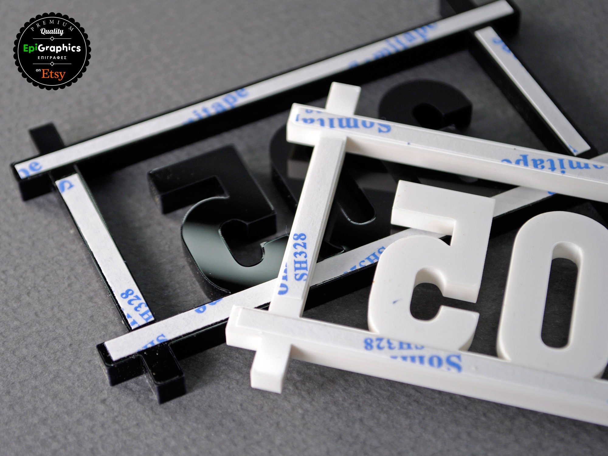 Room Number Frame Framed Acrylic Numbers for Hotel Signage, Room Number Sign, Apartment ...