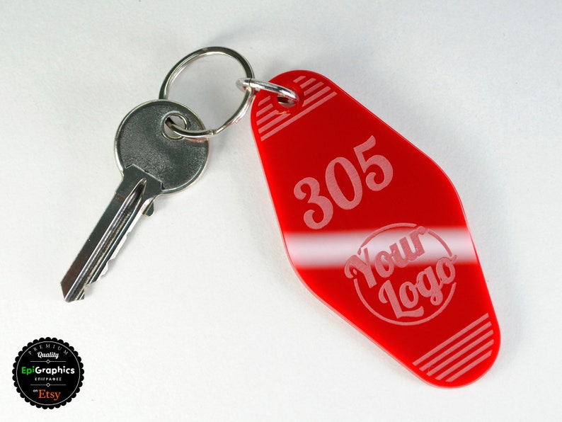 Download Personalized hotel key tag Keychain with your logo and ...