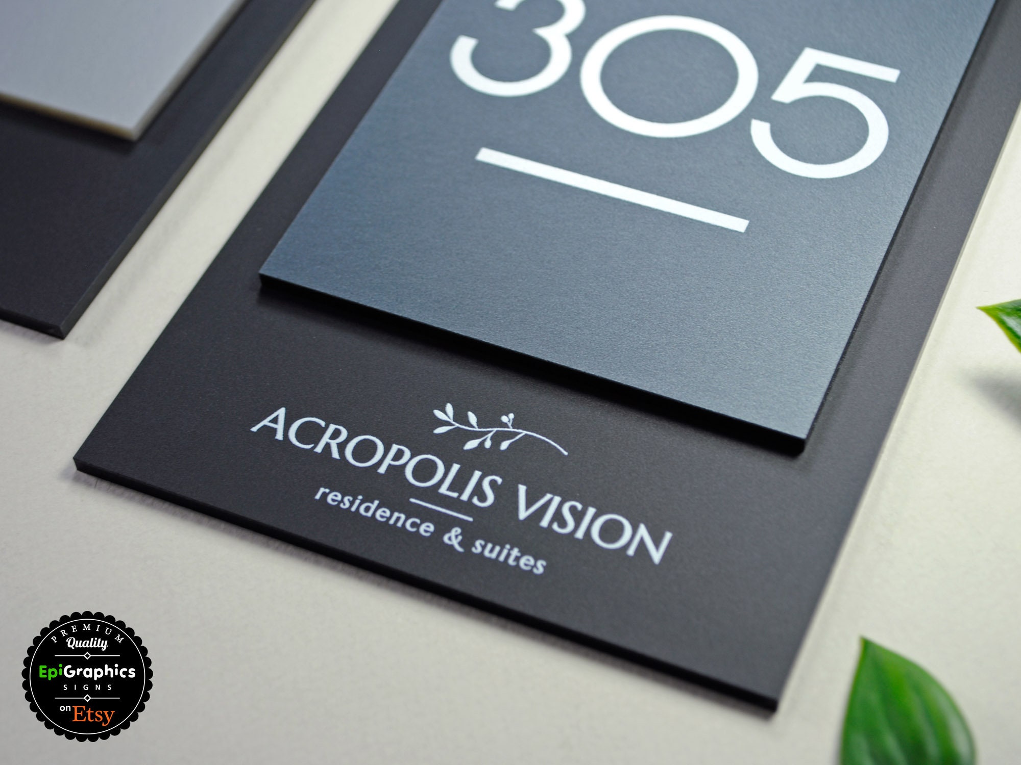 Room Number Sign for Hotel Signage Made of Acrylic, Apartment Door Sign ...
