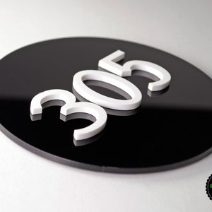 Acrylic Sign in Round Shape for Hotel Signage, Room Number Sign ...