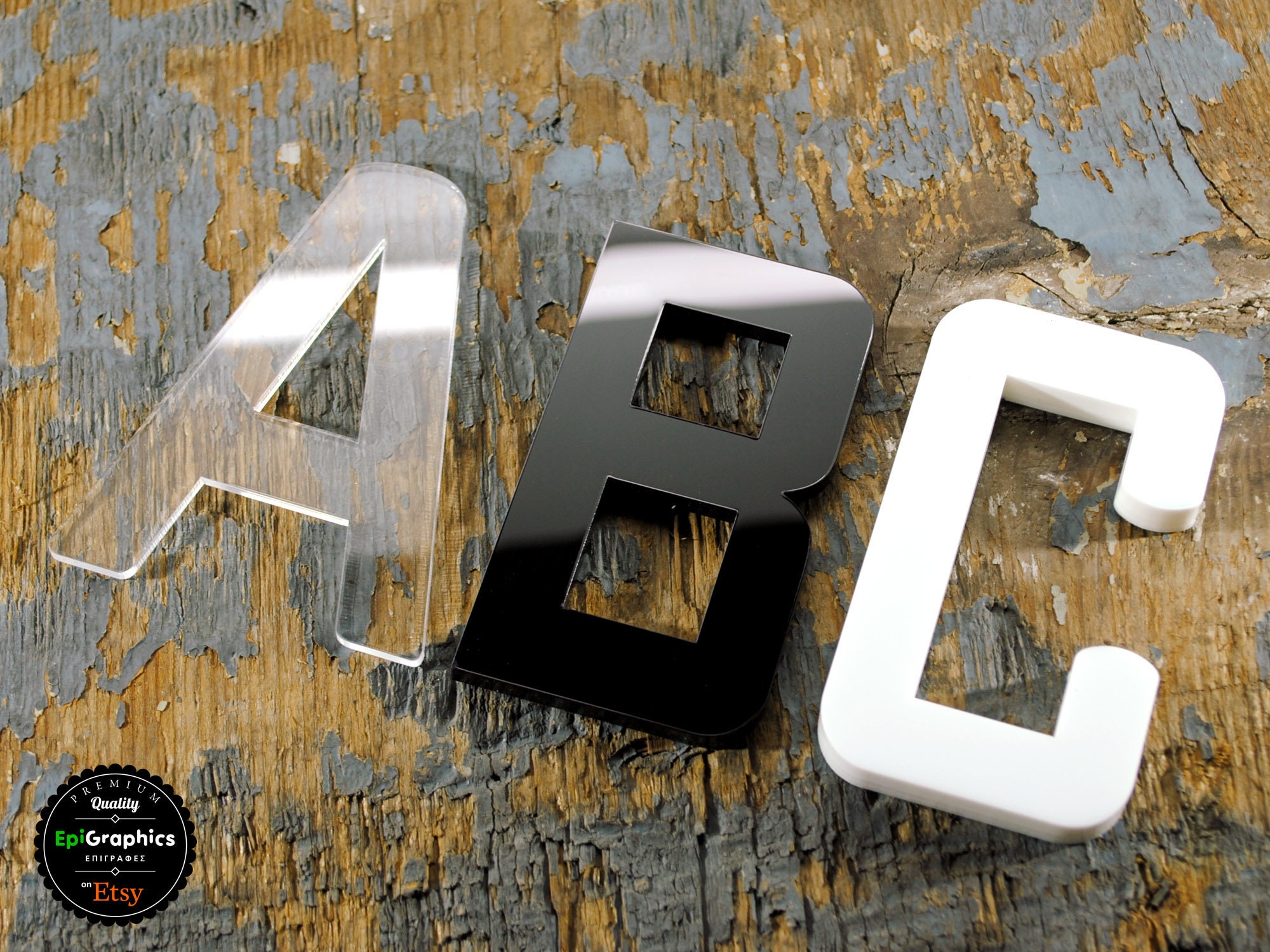 Acrylic Letters and Numbers 3mm / 5mm / 10mm 