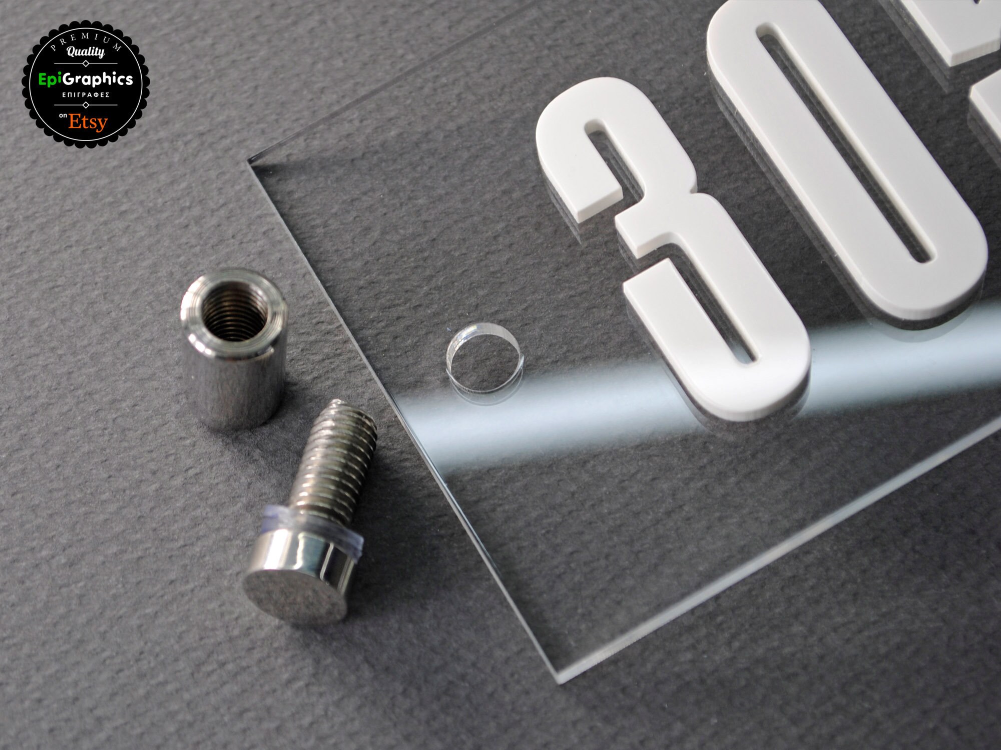 Acrylic Sign With Wall Spacers for Hotel Signage Room Number Etsy