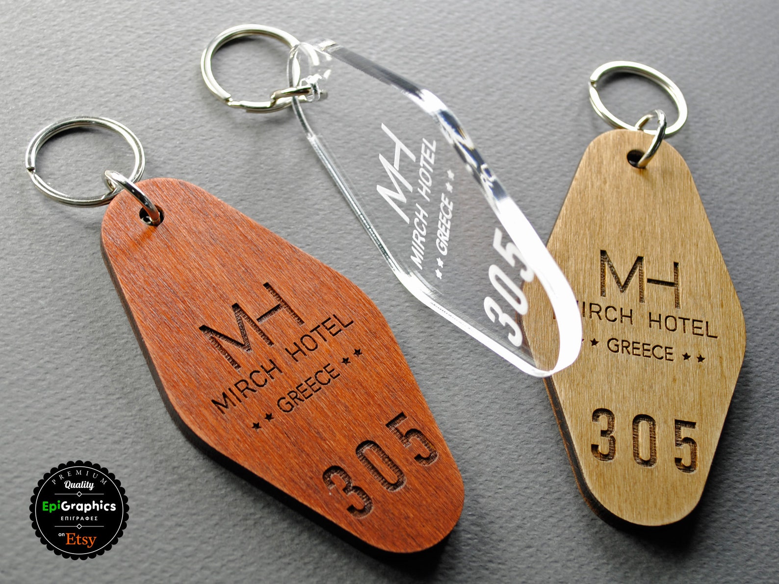 Personalized Key Tag for Hotels Keychain With Your Logo and Etsy