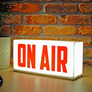 On Air or Personalized decorative sign / Acrylic Lightbox with your text
