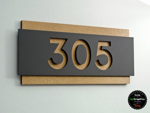Metacrilato Pared Cartel 'Privat' En Madera Y Metacrilato - Señal Elegante Para Puertas O Paredes Con Adhesivo Incluido Metacrilato Negro
