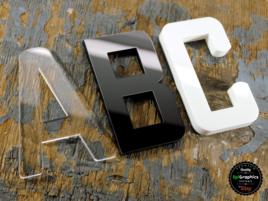 Acrylic Letters and Numbers 3mm / 5mm / 10mm - Etsy