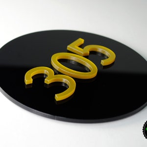 Acrylic Sign in Round Shape for Hotel Signage, Room Number Sign ...