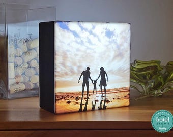 Custom Acrylic LED Lightbox Lamp: Personalized UV Printed Desk Light