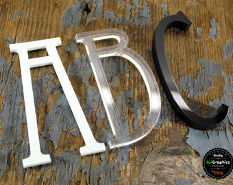 Acrylic Letters and Numbers 3mm / 5mm / 10mm